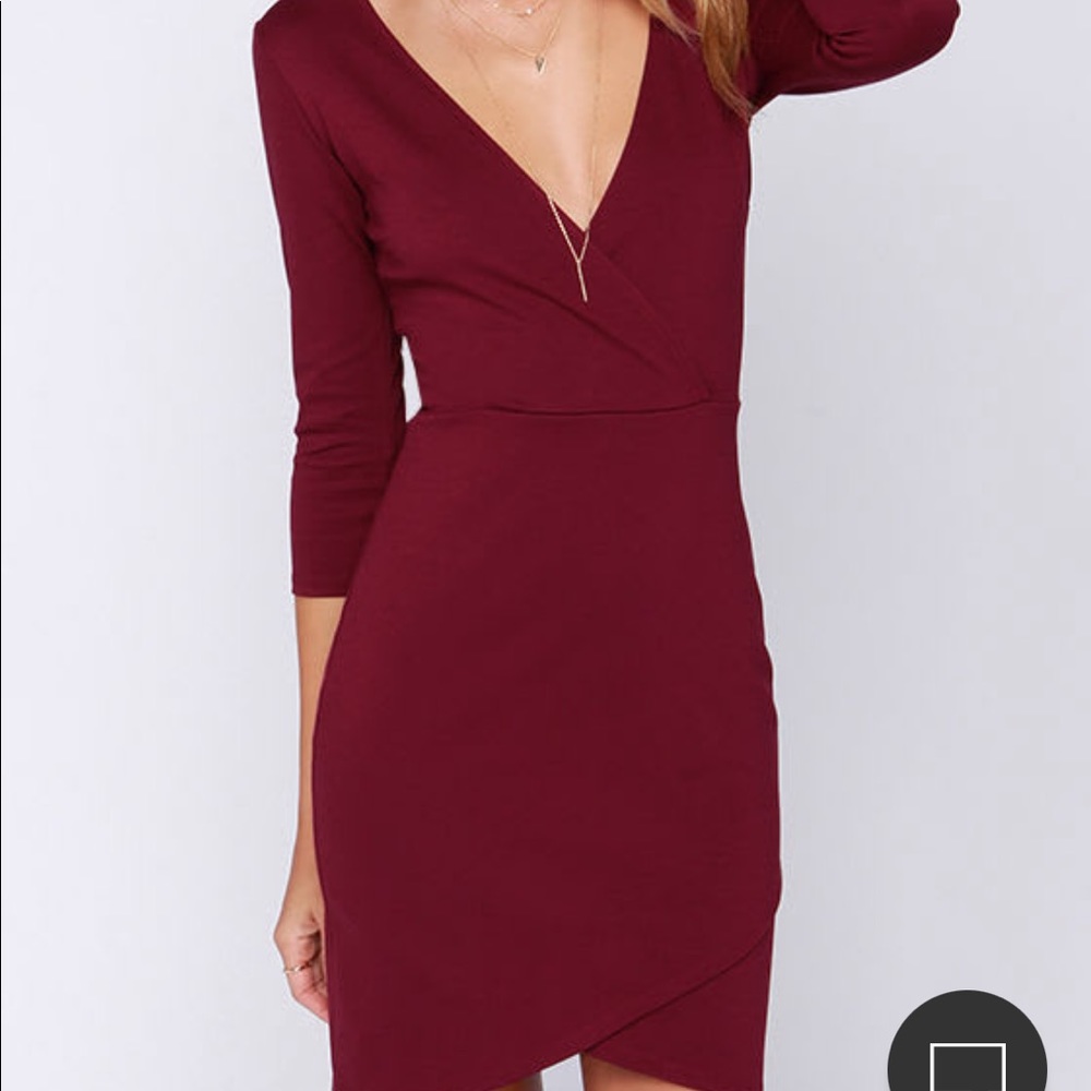 Lulus Burgundy Dress